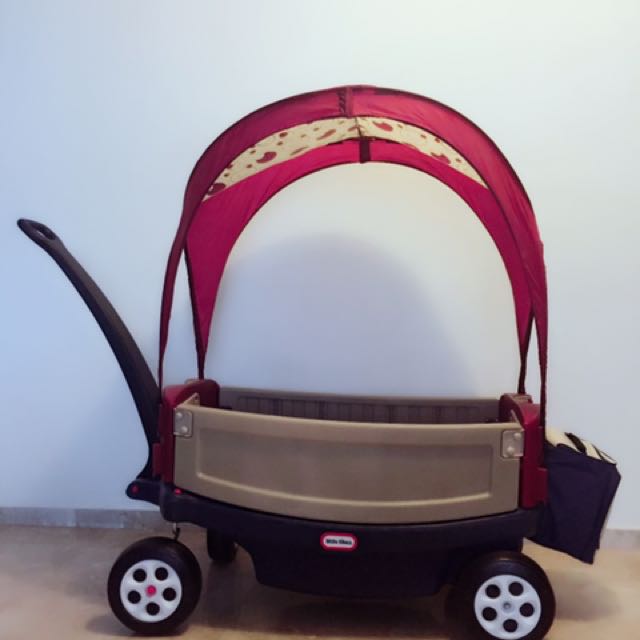 little tikes wagon with umbrella