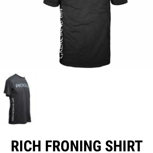Rogue Fitness Rich Froning Tshirt Sports Sports Apparel On