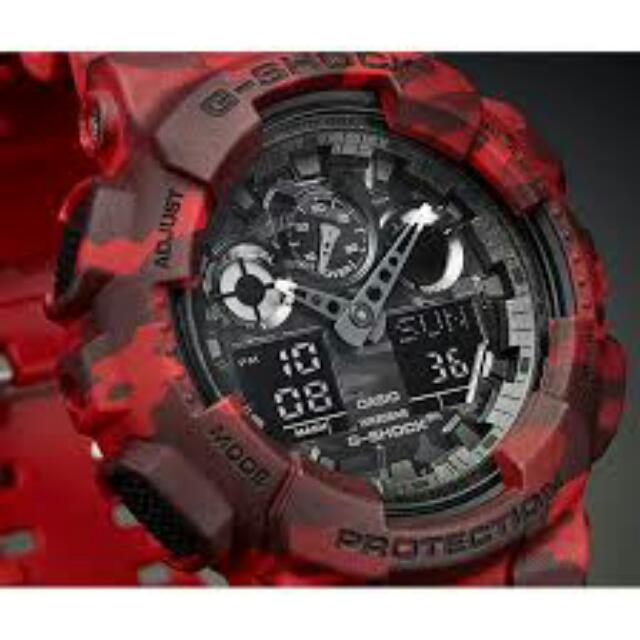 G shock new arrivals military red