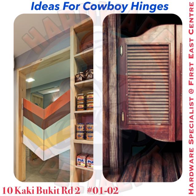 Stainless Steel Cowboy Hinges Saloon Door Hinge Furniture
