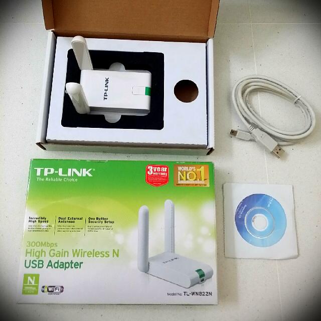 TP-Link 300Mbps High Gain Wireless N USB Adapter, Computers & Tech ...