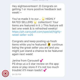 Thank you Carousell buyers!😘