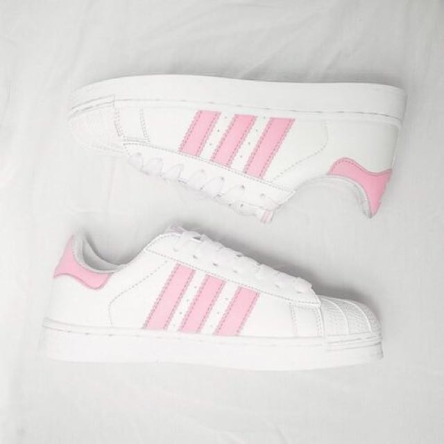 Janice Necesario Esmerado 🌸#520 tumblr pink inspired adidas superstar, Women's Fashion, Footwear,  Sneakers on Carousell
