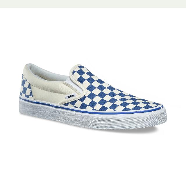 blue n white vans