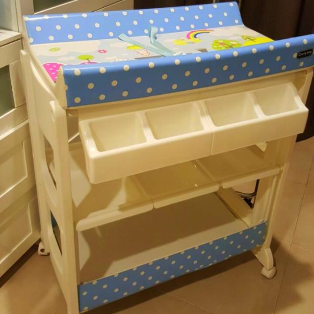 baby changing table and storage