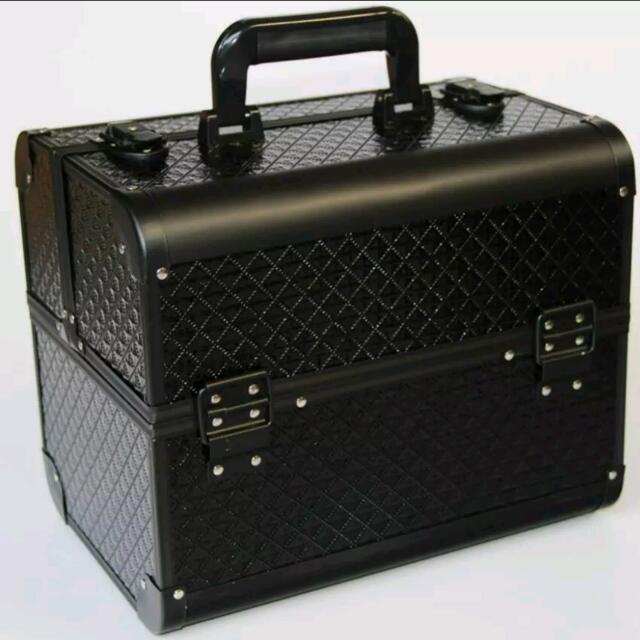 Brand New Big Size Black Makeup Organizer Cosmetic Jewelry Box Make