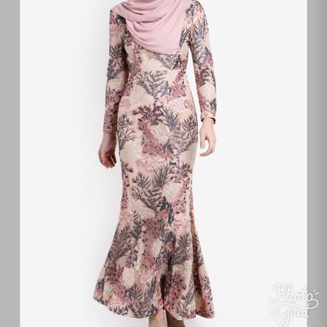Zalia embroidered lace mermaid dress deals
