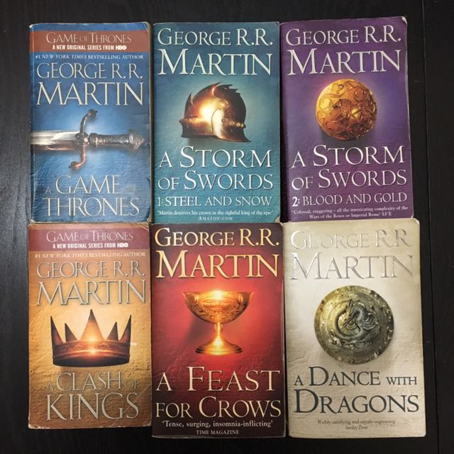 Game Of Thrones Series Books 1 5 Books Stationery Fiction On Carousell