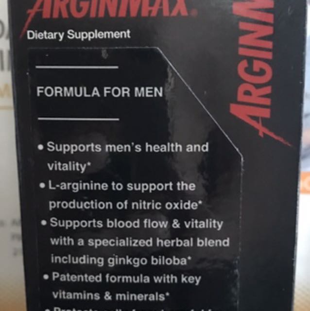 Gnc Men S Arginmax Supplement Health Beauty Men S Grooming On Carousell