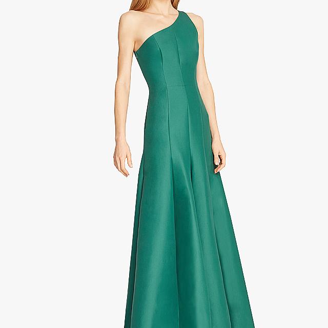 Halston heritage green gown discount