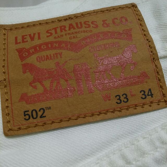 levis 502 white