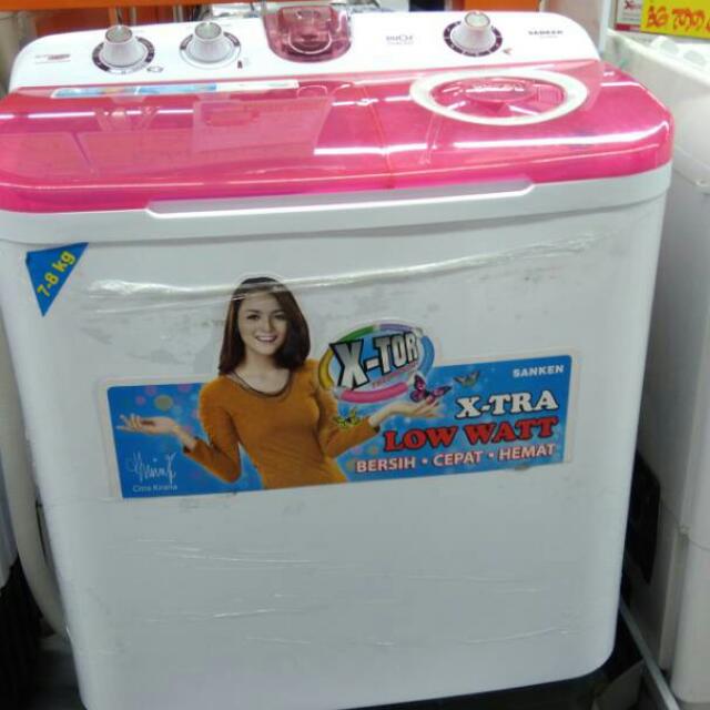 Promo Dp 0 Kredit Mesin Cuci Sanken Tw87 Elektronik Lainnya Di Carousell