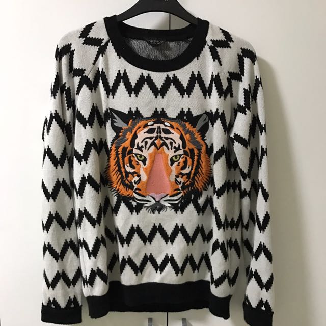 Topshop store tiger sweatshirt