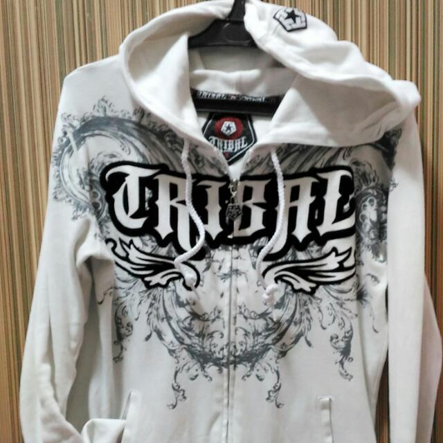 Tribal White Hoodie Jacket Women s Fashion Coats Jackets and