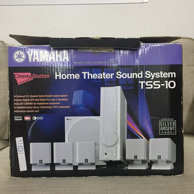 5.1 Channel YAMAHA Home Theater Surround Sound Cinema Station TSS10 Silver  Color
