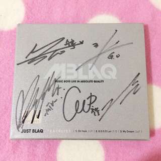 MBLAQ簽名CD JUSTBLAQ