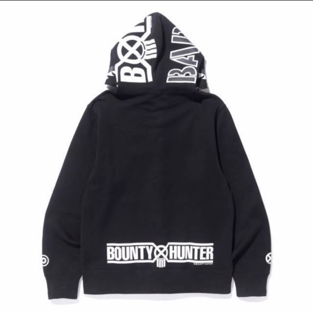 Bape X Bounty Hunter Shark Hoodie Men s Fashion Tops Sets