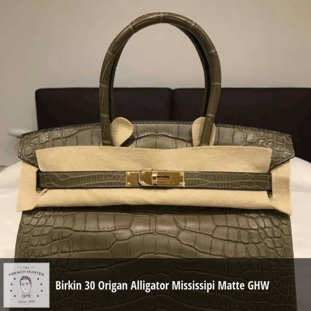 Hermès Birkin 30 Feu Alligator Mississippi Matte Gold Hardware GHW