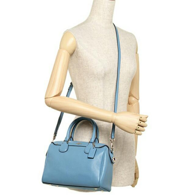 Coach Baby Blue Satchel Bag, Women's Fashion, Bags & Wallets, Tote Bags