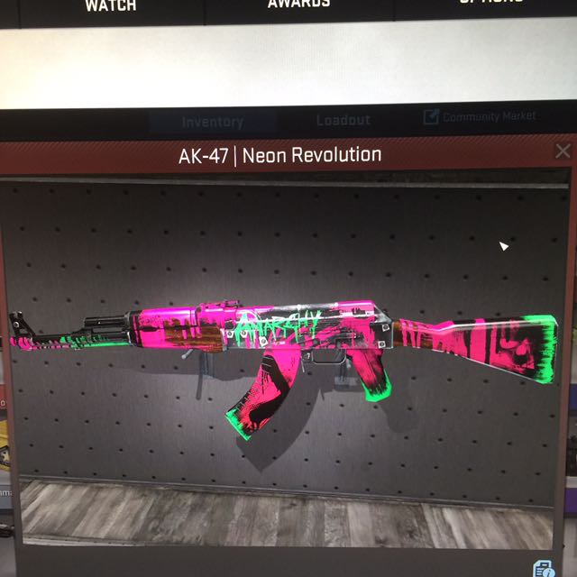 CSGO ak Vulcan Ak Neon Revolution, Video Gaming, Gaming Accessories ...