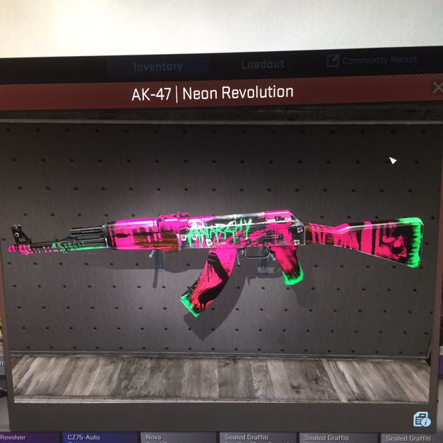 CSGO ak Vulcan Ak Neon Revolution, Video Gaming, Gaming Accessories ...