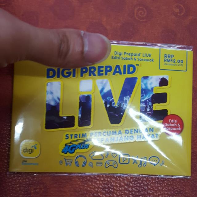 Digi Prepaid Live Sim Card Mobile Phones Gadgets Mobile Gadget Accessories Other Mobile Gadget Accessories On Carousell