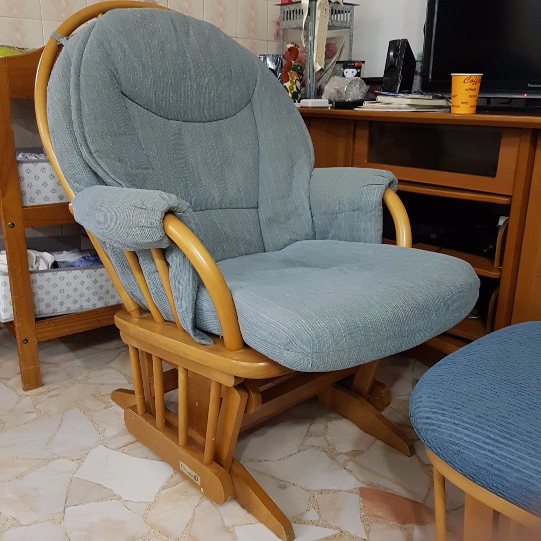 dutailier nursing glider chair with ottoman furniture