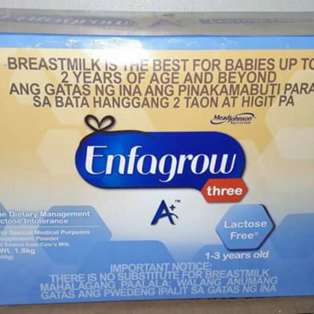 enfagrow lactose