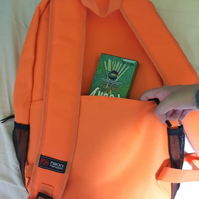 Nikki Nanaomi Backpack (Orange), Men's Fashion, Bags, Backpacks on ...