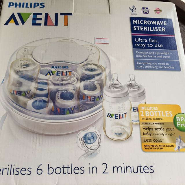how to use philips avent microwave steriliser