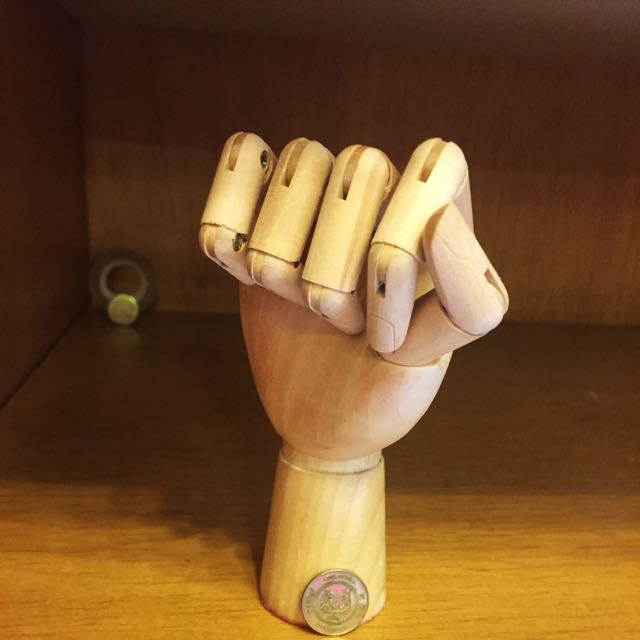 artists wooden hand model, Everything Else on Carousell