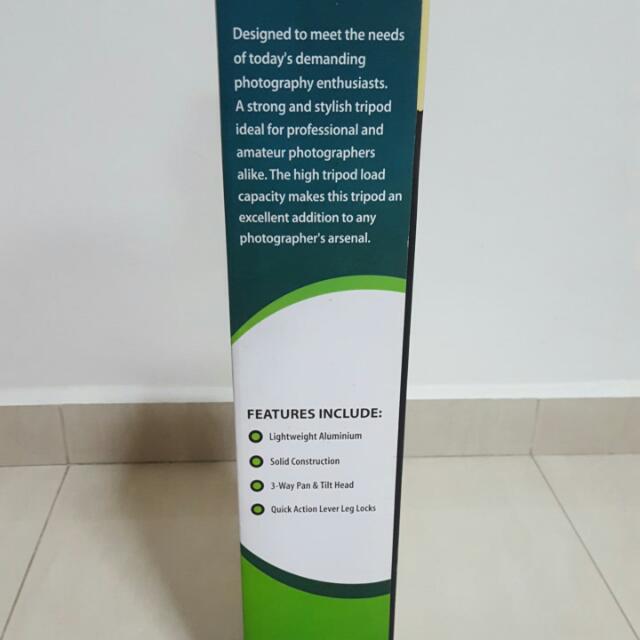 Camera tripod (Category: Tripods & Monopods) located in Singapore. Submitted by osmoze (Listing ID 112928043, Image 2). Description: NEW camera tripod selling at $30!!! Very NEW and never been used before Deal at Pioneer MRT Station!!.
