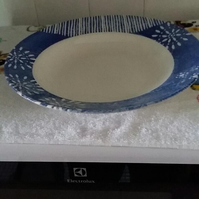 Claytan 1 Piece Blue Pattern Plate CarouRaya, Furniture & Home Living