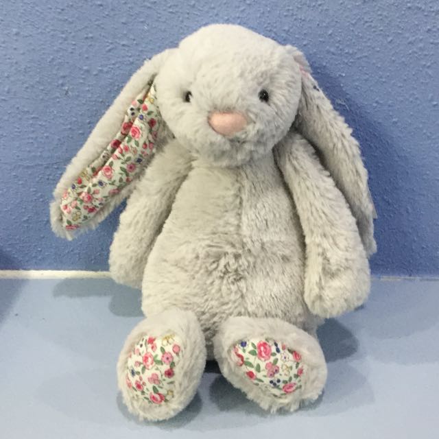 jellycat silver blossom bunny