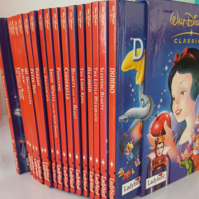 ladybird-18-hardcover-books-in-a-set-walt-disney-classics-hobbies