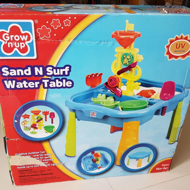 sand and surf water table