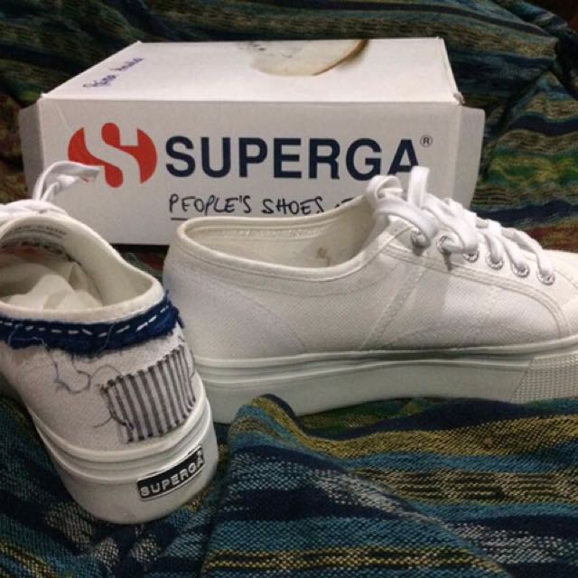 superga white canvas