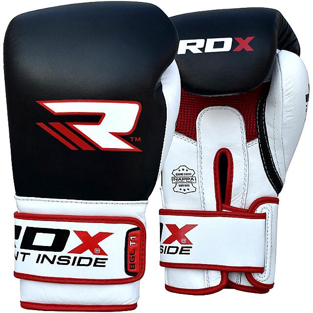 RDX T1 Leather MMA Grappling Gloves