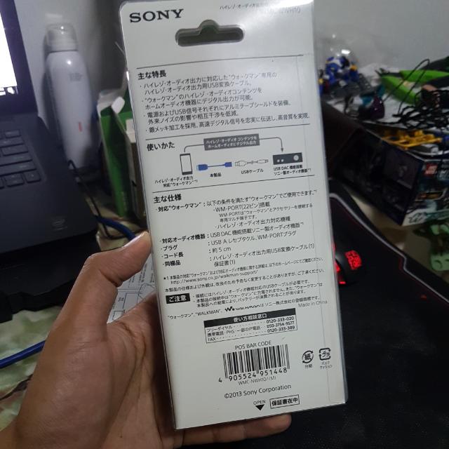 NW-F880 Walkman WMC-NWH10 SONY Conversion USB Cable for NW-ZX1