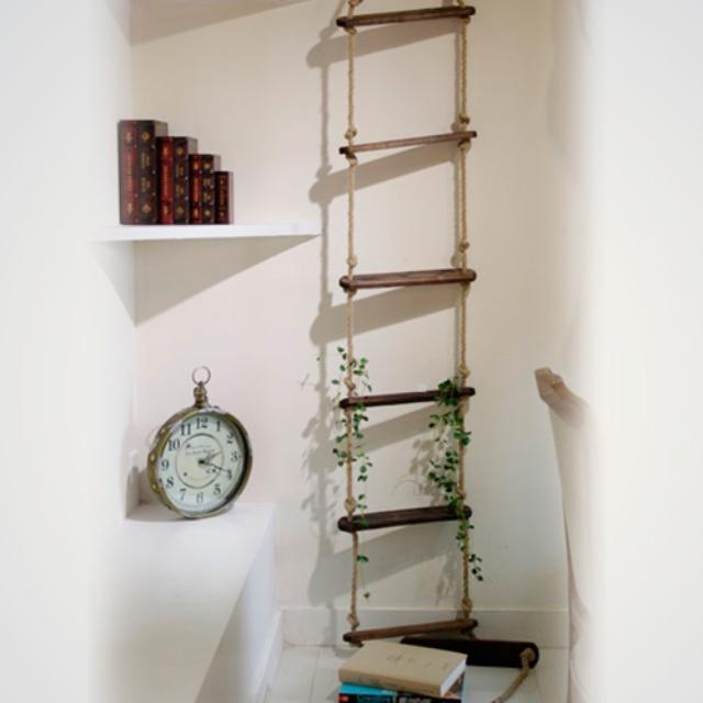 Wooden Rope Ladder Decor Furniture Home Decor On Carousell