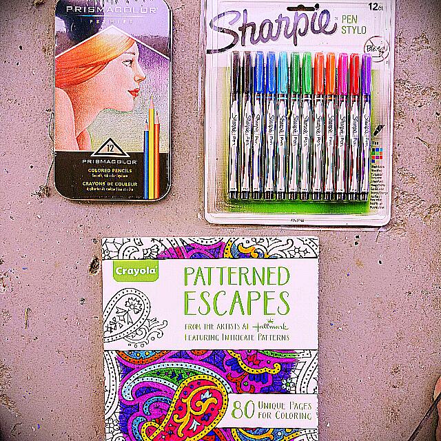 Adult Coloring Book With Markers Color Pencils Bundle Design Craft On Carousell