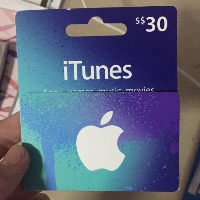 Apple Itunes Gift Card Worth 30 Entertainment Gift Cards Vouchers On Carousell