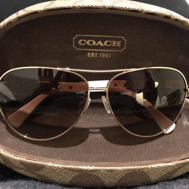coach sunglasses aviator