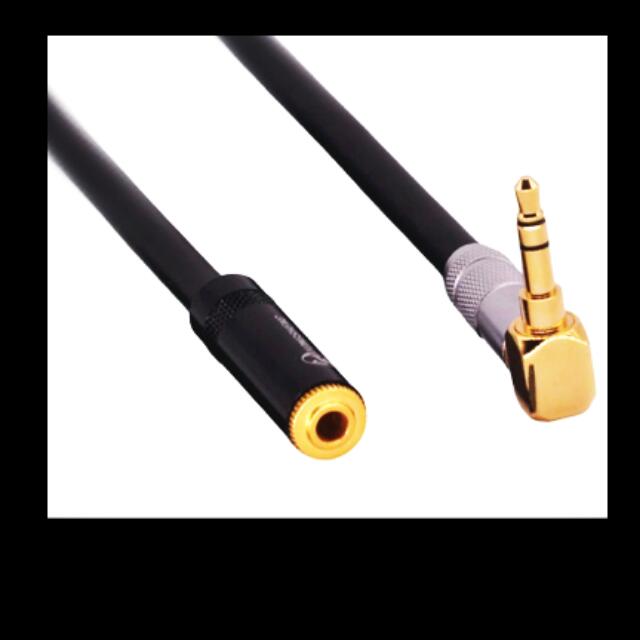 Aux Cable Audiophile Stereo 3.5mm to 3.5mm Female Interconnect MONSTER