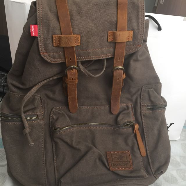 Brown Backpack Ecocity Brand Men s Fashion Bags Sling Bags on
