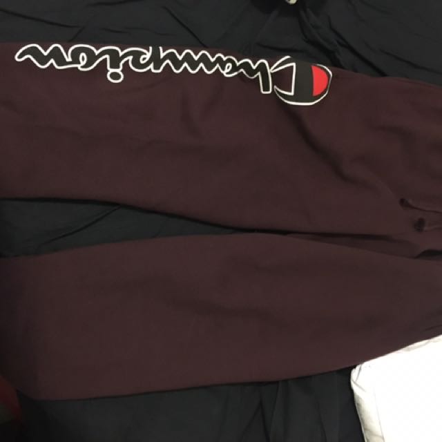 champion maroon sweatpants