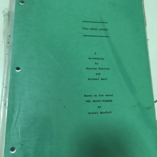 Full Metal Jacket Movie Script, Hobbies & Toys, Books & Magazines