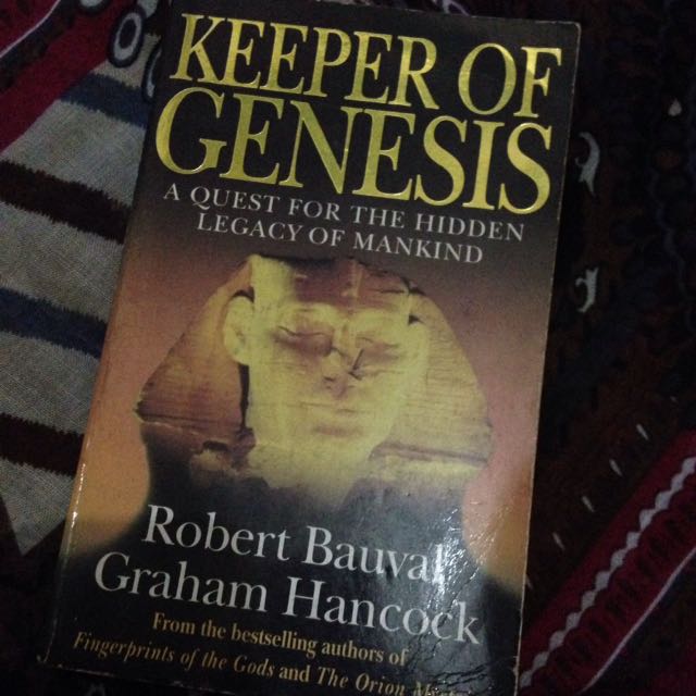 Keeper Of Genesis Robert Bauval And Graham Hancock Books Books On Carousell