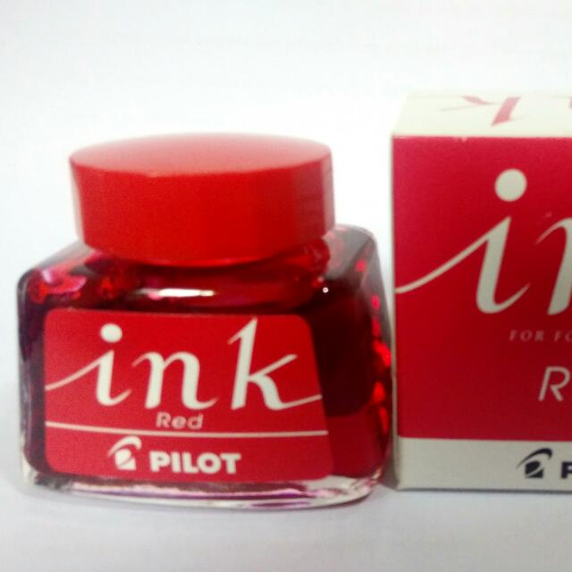 Red black fountain pen ink clearance