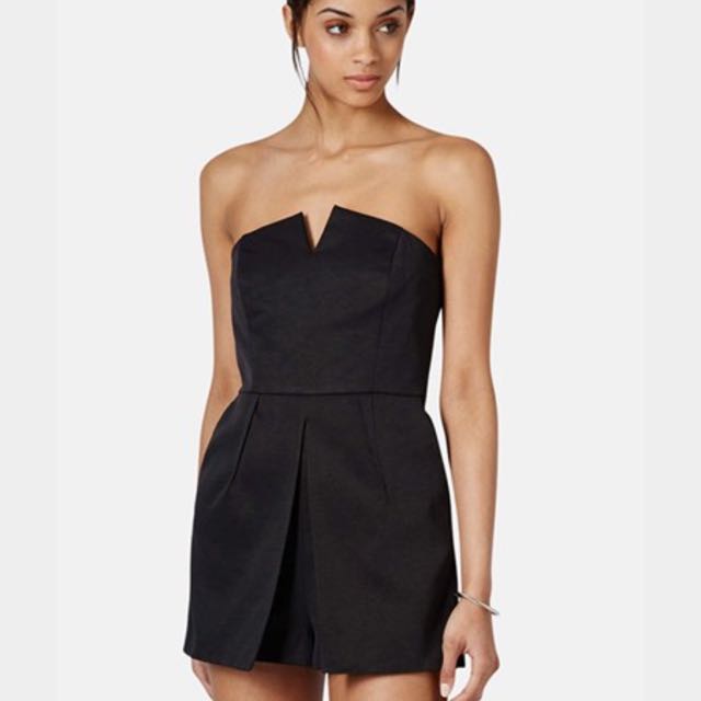 topshop strapless jumpsuit